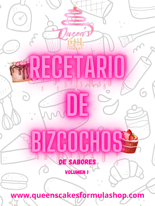 Recetario de Bizcochos de Sabores (Vol. 1) (FAVOR LEER DESCRIPCIÓN)